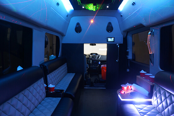 charter bus interiors